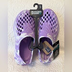 Rugged Shark Kids Purple Water Shoes NWT